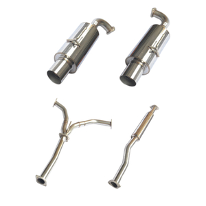 Nissan Altima 02-06 3.5L Dual Muffler Stainless Steel 201 Mirror Polished Exhaust System