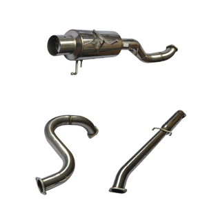 CatBack W/Black Silener NISSAN SENTRA 07-10 SE-R 2.5L Green Stainless Steel 201 Mirror Polished Exhaust System