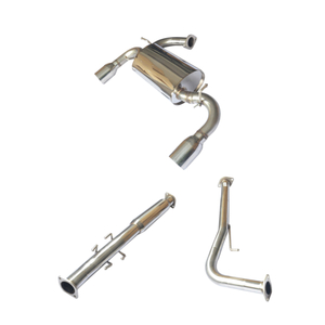 Cat Back ~08 Altima 2D/2.5L Silencer Stainless Steel 201 Mirror Polished Exhaust System