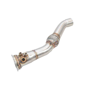 90/E60 330D, 325D & 530D M57N2 DPF Stainless Steel 304+brushed Exhaust Downpipe