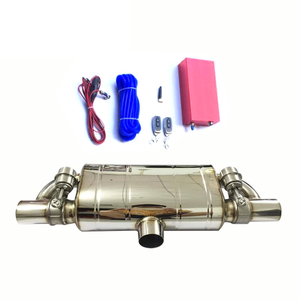 Universal Stainless Steel 304 Exhaust Muffler with Cutout Valve